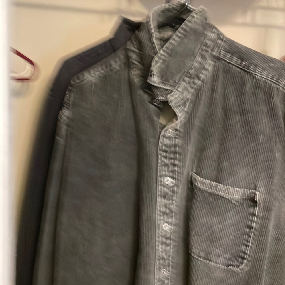 Sundance Corduroy Shirt. Soft lined thick Corduroy Grey Shirt.To Warm in Florida